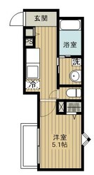 ＭＥＬＤＩＡ番田の物件間取画像